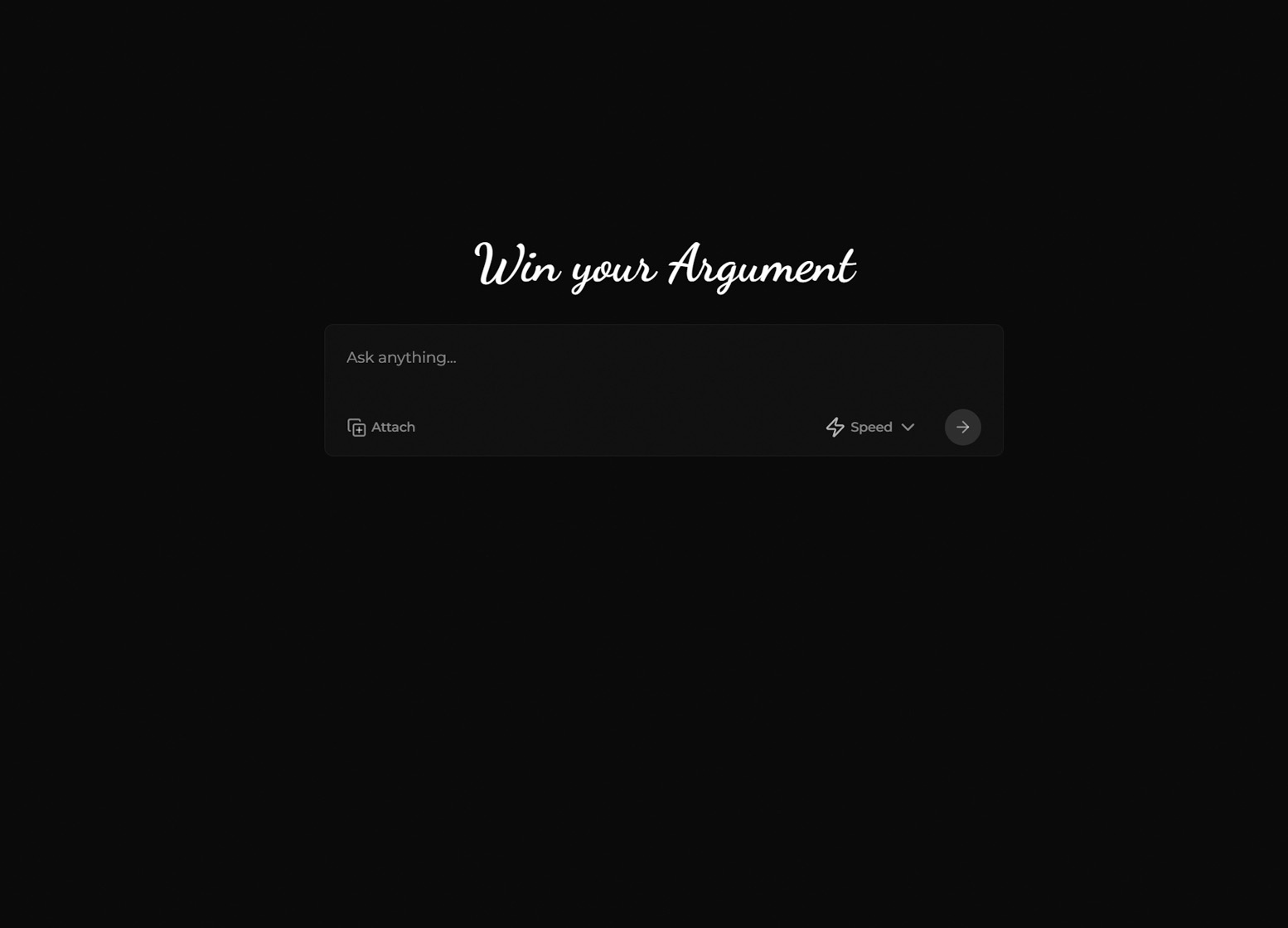 Win My Argument - Mobile App Design